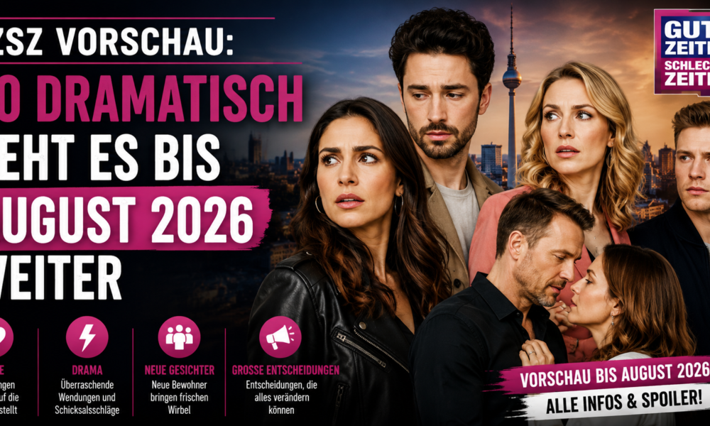 GZSZ Vorschau August 2026 neue Folgen Handlung