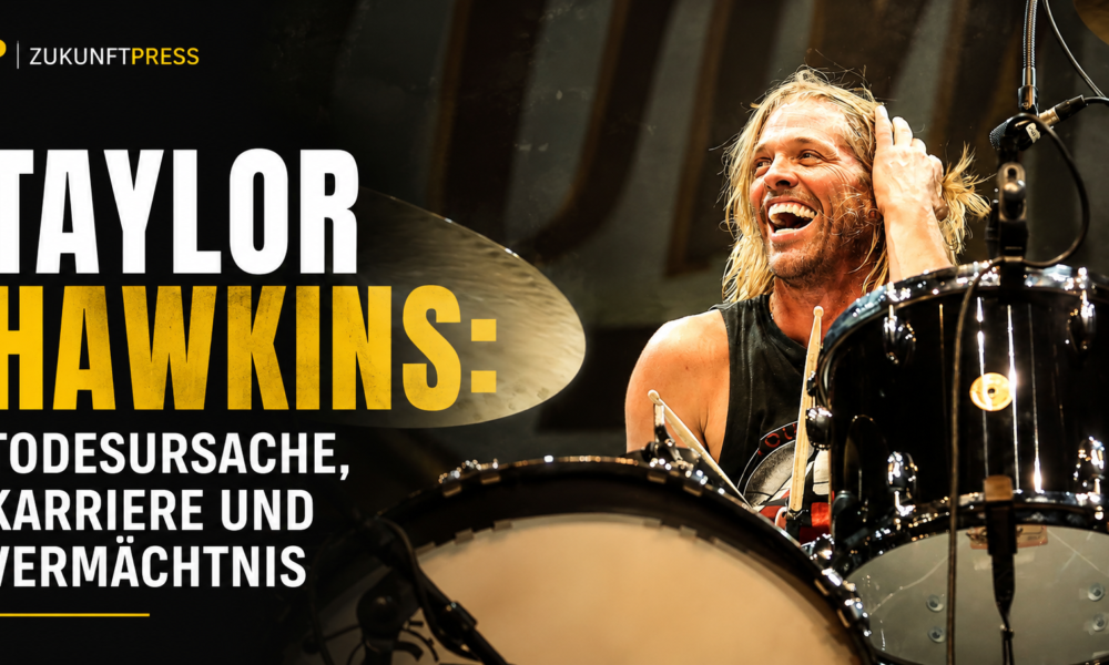 Taylor Hawkins bei einem Konzert mit den Foo Fighters – Artikel über Taylor Hawkins und seine Todesursache